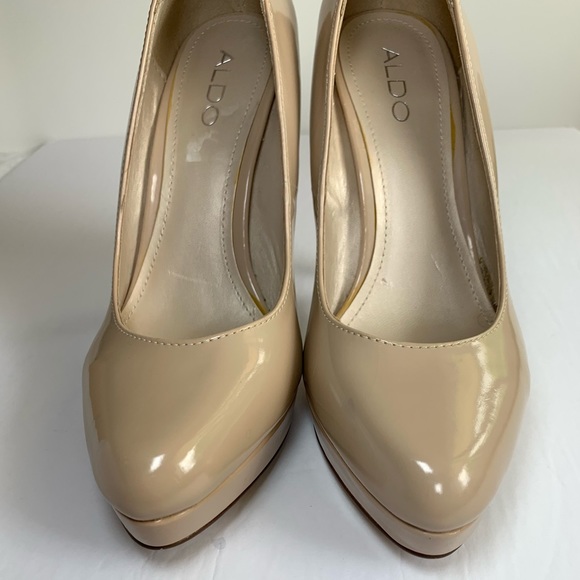 SOLD Aldo Blush Neutral High Heels Size 39 / Size 8 - Picture 6 of 13